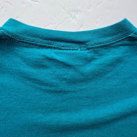 Vintage Wild Stang Ford Mustang Boss Fastback Single Stitch Teal Car USA T Shirt - Picture 13 of 14